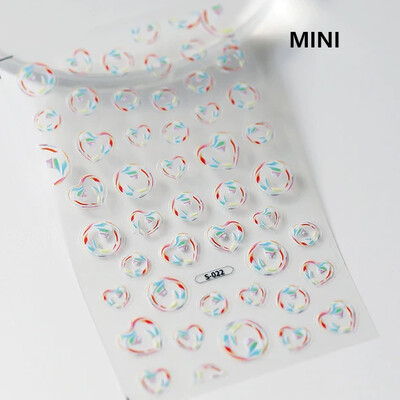 Καλοκαιρινή παραλία Dreamy Water Bubble Γοργόνα Κοχύλι Αστερίας Μέδουσες Αστερίες Μαλακό ανάγλυφο Διακόσμηση Νυχιών Αυτοκόλλητα Μανικιούρ Αυτοκόλλητα