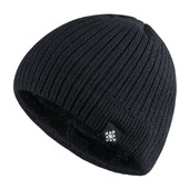 Unisex Snow Labal Zimske kape Jednobojne pletene kape za muškarce i žene Beanie Cap Outdoor Dodavanje krznene podstave Tople sportske kape