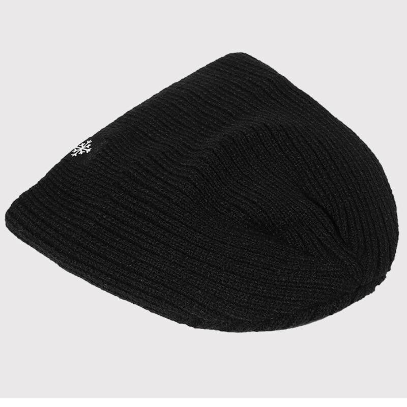 Unisex Snow Labal Zimske kape Jednobojne pletene kape za muškarce i žene Beanie Cap Outdoor Dodavanje krznene podstave Tople sportske kape