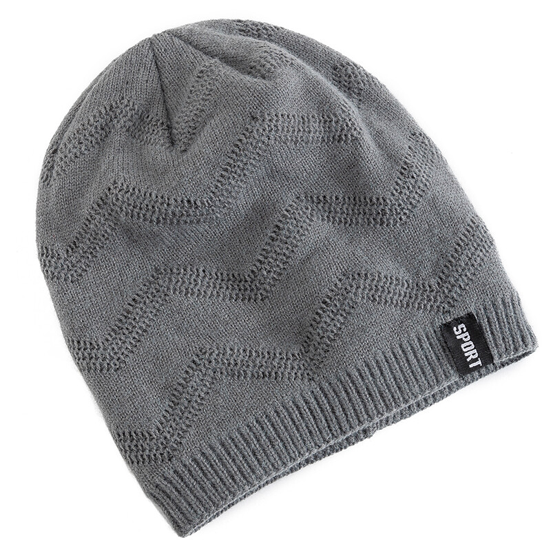 Pălării noi de iarnă unisex slăbite Adaugă căptușite cu blană pentru bărbați și femei. Căciuliță caldă cu etichetă, decor casual, pălării tricotate de iarnă