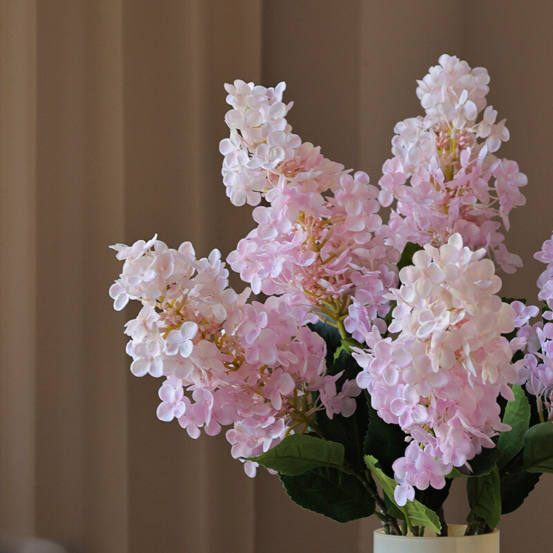 Imituotos gėlės, gražios alyvinės, hortenzijos, dirbtinės gėlės, namų viešbučių vestuvių dekoracijos, gėlių kompozicijos