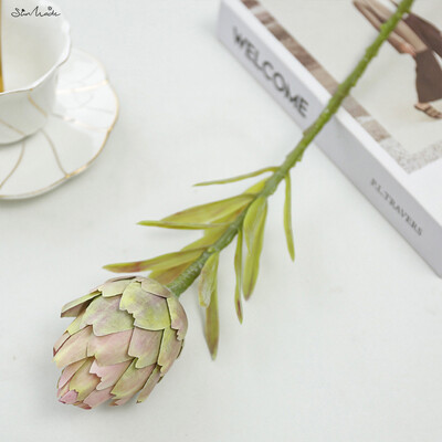 SunMade Νέα Τεχνητά Φυτά Φρούτα Αγκινάρας υψηλής ποιότητας Διακόσμηση σαλονιού Ανθοσυνθέσεις Αξεσουάρ Plantas Artificales