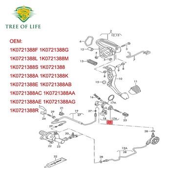 Главен цилиндър на съединителя за VW Jetta Golf Skoda Audi A3 1K0721388AB 1K0721388AC 1K0721388AA 1K0721388R 1K0721388AG 1K0721388S