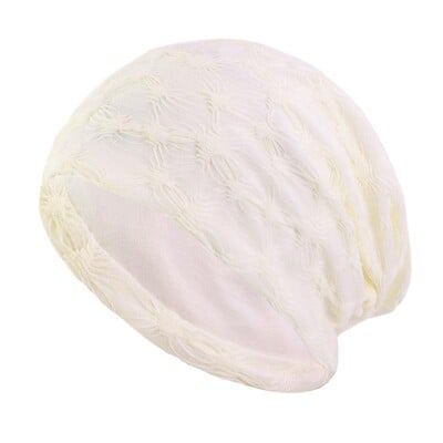 Φθινοπωρινά & Πρώιμα Χειμώνα Cotton Beanie Ruffled Skullies & Beanies