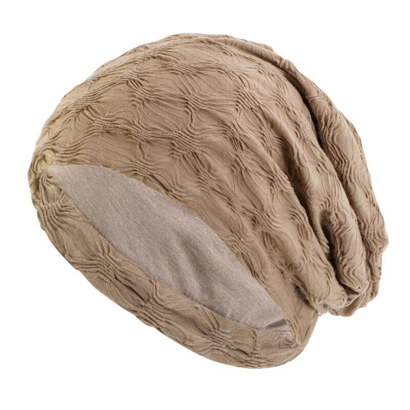 Φθινοπωρινά & Πρώιμα Χειμώνα Cotton Beanie Ruffled Skullies & Beanies