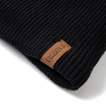 Νέο Unisex Letter Beanie Καπέλο Leisure Προσθήκη Χειμερινά καπέλα με επένδυση από γούνα για άντρες Γυναικείες κρατήστε ζεστές Πλεκτό καπέλο Μόδας Καπέλο καπό σκι