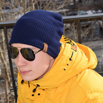 Νέο Unisex Letter Beanie Καπέλο Leisure Προσθήκη Χειμερινά καπέλα με επένδυση από γούνα για άντρες Γυναικείες κρατήστε ζεστές Πλεκτό καπέλο Μόδας Καπέλο καπό σκι