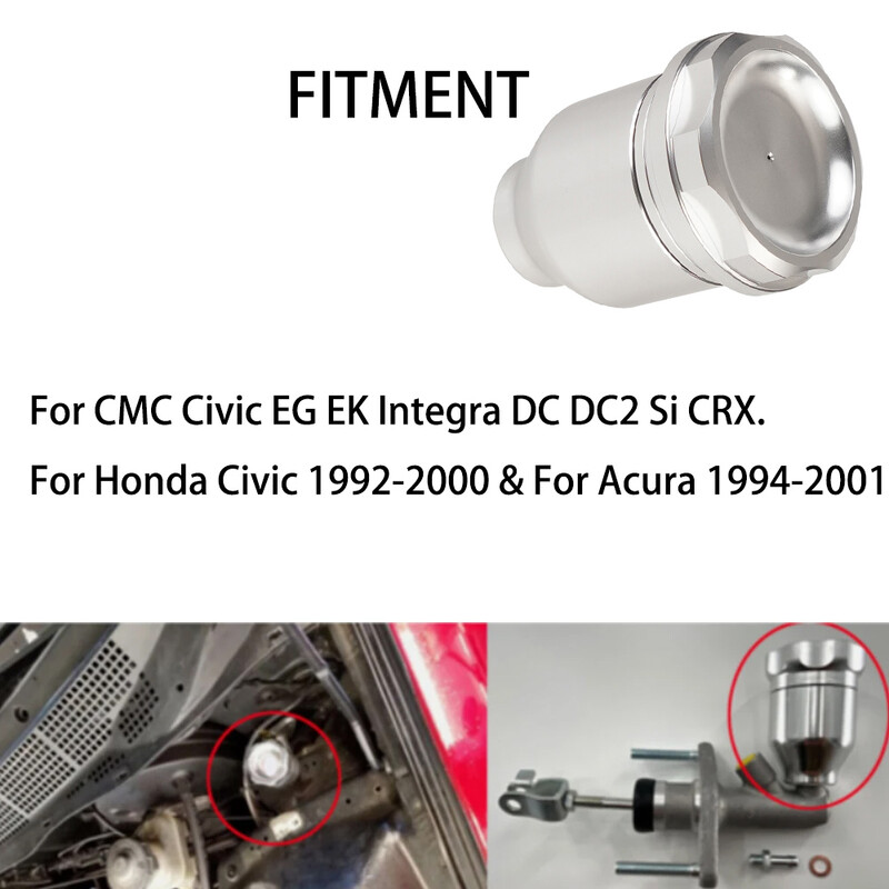 Komplet rezervoara glavnog cilindra kvačila odgovara za Honda Civic EG EK Integra DC2 Si CRX zamjenski dijelovi za otpuštanje kvačila od aluminija