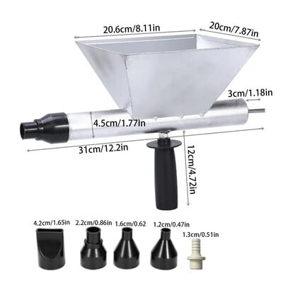 Elektrinė cemento glaistymo mašina Rankiniai cemento skiedinio sandarinimo pistoletai Automatiniai skiedinio skiedinio užpildymo pistoletai su antgaliu