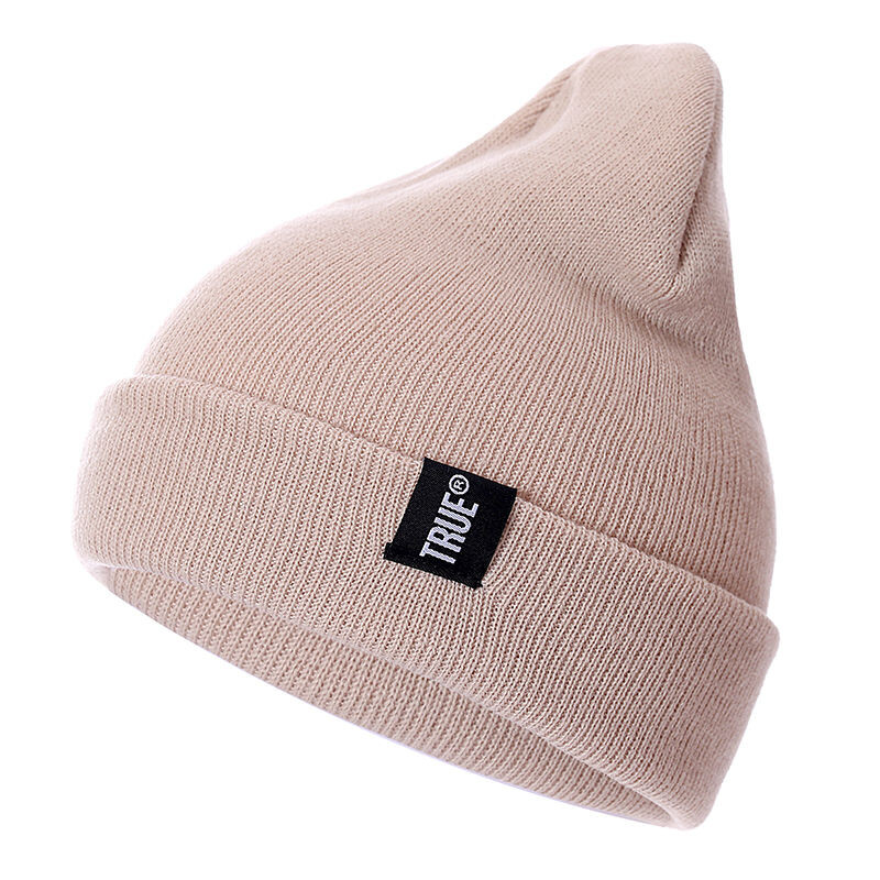 Letter True Ležerne kape u 10 boja za muškarce Ženske modne pletene zimske kape Jednobojne hip-hop Skullies šešir Šešir Unisex kapa