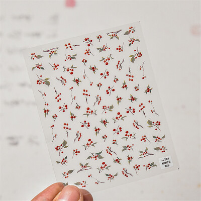 1 τμχ Αυτοκόλλητα 5D Relief Kawaii Lace Nail Art Sweet Cool Διακοσμητικά νυχιών με δικτυωτό ιαπωνικό αυτοκόλλητα αυτοκόλλητα αξεσουάρ DIY