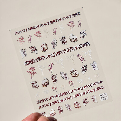 1 τμχ Αυτοκόλλητα 5D Relief Kawaii Lace Nail Art Sweet Cool Διακοσμητικά νυχιών με δικτυωτό ιαπωνικό αυτοκόλλητα αυτοκόλλητα αξεσουάρ DIY