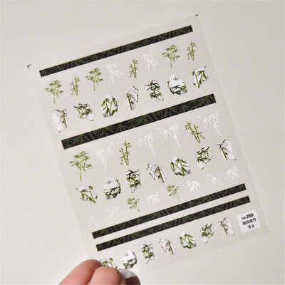 1 τμχ Αυτοκόλλητα 5D Relief Kawaii Lace Nail Art Sweet Cool Διακοσμητικά νυχιών με δικτυωτό ιαπωνικό αυτοκόλλητα αυτοκόλλητα αξεσουάρ DIY