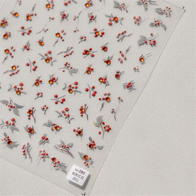 1 τμχ Αυτοκόλλητα 5D Relief Kawaii Lace Nail Art Sweet Cool Διακοσμητικά νυχιών με δικτυωτό ιαπωνικό αυτοκόλλητα αυτοκόλλητα αξεσουάρ DIY