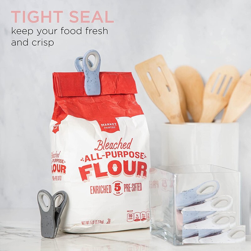 Затварящи се щипки за торбички за хранителни стоки Щипки за запечатване на найлонови торбички за домакинство Скоби за запечатване на торбички за закуски Чанти за консервиране на храни С магнити