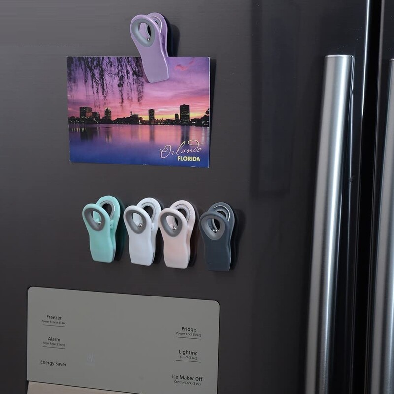 Затварящи се щипки за торбички за хранителни стоки Щипки за запечатване на найлонови торбички за домакинство Скоби за запечатване на торбички за закуски Чанти за консервиране на храни С магнити