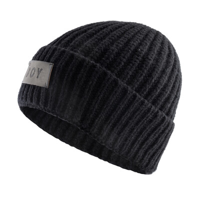 KKISSBAOBEI Winter Beanie Ανδρικό Πλεκτό Ζεστό Καπέλο Υπαίθριου Casual Skullies Beanies Χοντρά διπλά στρώματα καπέλο μόδας Beanie