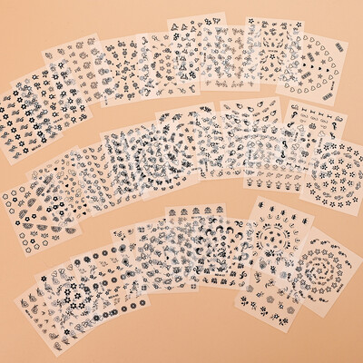 5 τμχ 5D πολύχρωμα παιδικά αυτοκόλλητα νυχιών Kawaii Butterfly Flower Αυτοκόλλητα ακρυλικά αυτοκόλλητα μανικιούρ Διακοσμητικά αξεσουάρ