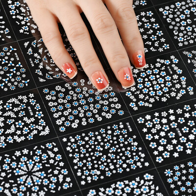 5 τμχ 5D πολύχρωμα παιδικά αυτοκόλλητα νυχιών Kawaii Butterfly Flower Αυτοκόλλητα ακρυλικά αυτοκόλλητα μανικιούρ Διακοσμητικά αξεσουάρ