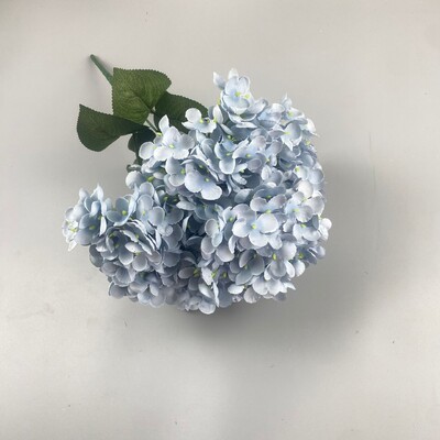 Μεγάλο μέγεθος 5 κεφαλών τεχνητά λουλούδια Λευκό ροζ ορτανσία Μεταξωτό DIY Νυφική ανθοδέσμη ψεύτικα λουλούδια Διακόσμηση για πάρτι σπιτιού