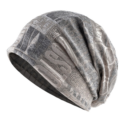 Alkalmi Skullies sapka Női Kötött betűk Virágmintás Kalapok Férfi Sál Sál Sapka Többcélú kültéri motorháztetős sapka Kerékpáros turbán