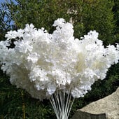 90cm Μεταξωτό Ορτανσία Λευκό κλαδί Drifting Snow Gypsophila Τεχνητά λουλούδια άνθη κερασιάς Αψίδα γάμου Διακοσμήστε ψεύτικο λουλούδι