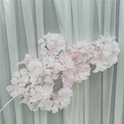 90cm Μεταξωτό Ορτανσία Λευκό κλαδί Drifting Snow Gypsophila Τεχνητά λουλούδια άνθη κερασιάς Αψίδα γάμου Διακοσμήστε ψεύτικο λουλούδι