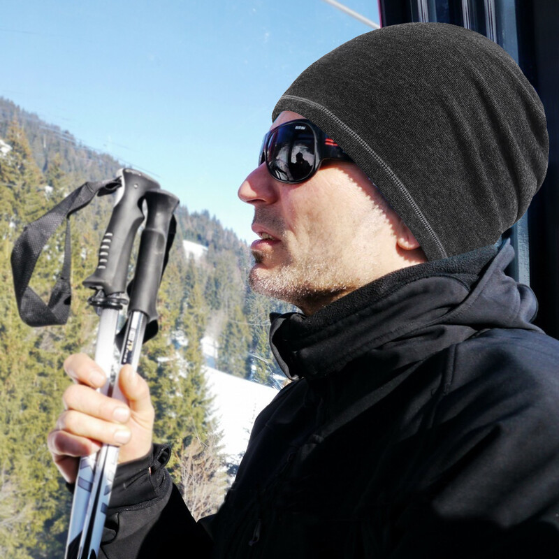 Θερμικό καπέλο Winter Beanie Καπέλο για τρέξιμο Αθλητικά Stretch Fit Καπέλα Λεπτό σκι Πεζοπορία Ποδηλασία Snowboard Καπέλα εξωτερικού χώρου Άνδρες γυναίκες