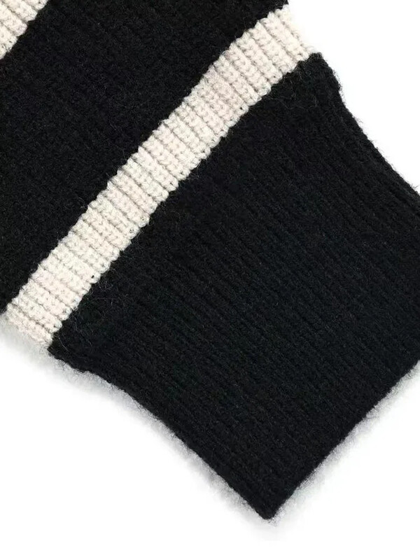 Novi zimski džemperi s polupatentnim zatvaračem za 2023. Muški korejski modni široki puloveri dugih rukava na pruge Debeli, topli pleteni puloveri slađi