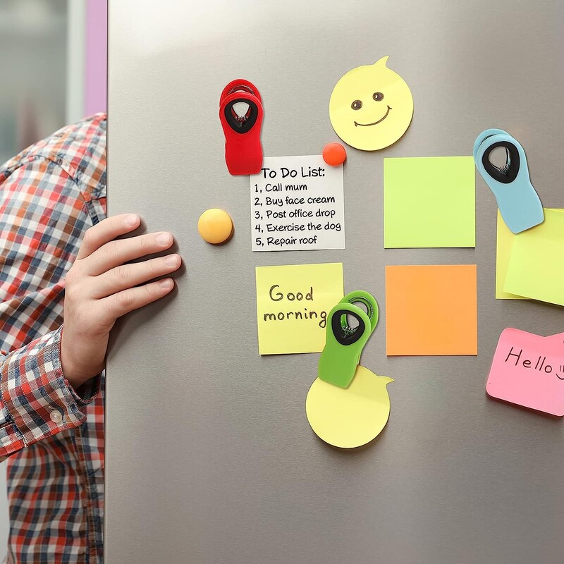 6 vnt. maišelių spaustukai su magnetu – maisto spaustukai, drožlių spaustukai, maišelių spaustukai maistui laikyti su sandaria rankena, užkandžių maišeliai ir maisto maišelis