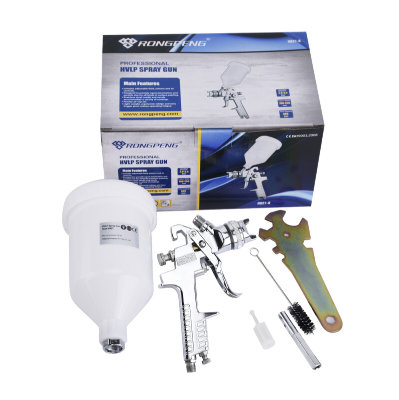 RONGPENG dažų purškimo pistoletas. 1,4, 1,7, 2,0 mm purkštukai Profesionalus HVLP su didelio purškimo dažymu automobilių dažymo įrankiui