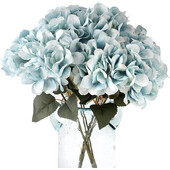Ανθοδέσμη με ορτανσία από τεχνητό μεταξωτό λουλούδι με 5 κεφαλές Τεχνητό λουλούδι για γάμο στο σπίτι Κεντρική σύνθεση Floral Party