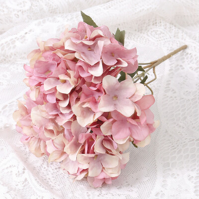 Ανθοδέσμη με ορτανσία από τεχνητό μεταξωτό λουλούδι με 5 κεφαλές Τεχνητό λουλούδι για γάμο στο σπίτι Κεντρική σύνθεση Floral Party