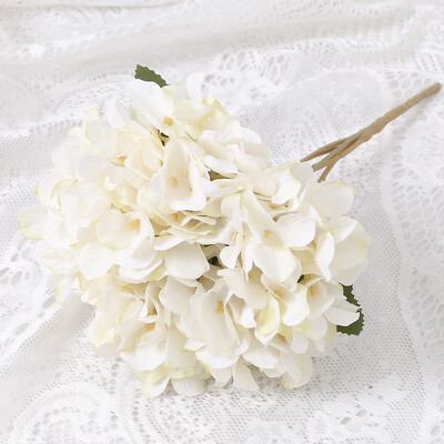 Ανθοδέσμη με ορτανσία από τεχνητό μεταξωτό λουλούδι με 5 κεφαλές Τεχνητό λουλούδι για γάμο στο σπίτι Κεντρική σύνθεση Floral Party