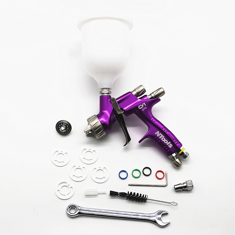 LVLP pištolj za prskanje boje Pištolj za raspršivanje boje 1,3 mm s mlaznicom za raspršivanje laka od 1,5 mm / Pištolj za raspršivanje zraka / Alati za zrak / Veličina dvije mlaznice