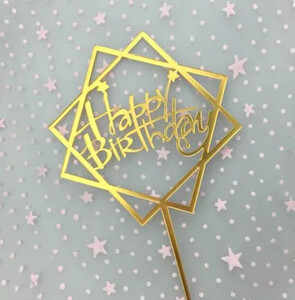 Happy Birthday Cake Topper Acrylic Letter Cake Toppers Party Supplies Happy Birthday Black Cake Διακοσμήσεις για αγόρι 33 σχέδια