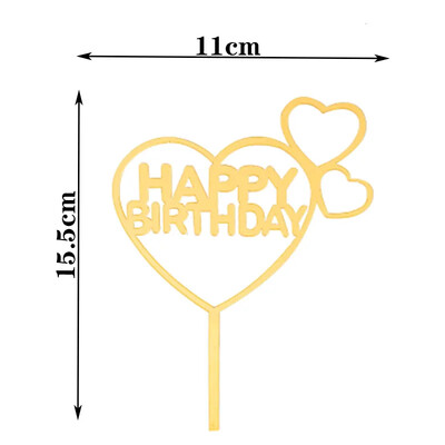 Happy Birthday Cake Topper Acrylic Letter Cake Toppers Party Supplies Happy Birthday Black Cake Διακοσμήσεις για αγόρι 33 σχέδια