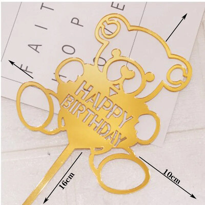 Happy Birthday Cake Topper Acrylic Letter Cake Toppers Party Supplies Happy Birthday Black Cake Διακοσμήσεις για αγόρι 33 σχέδια