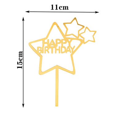 Happy Birthday Cake Topper Acrylic Letter Cake Toppers Party Supplies Happy Birthday Black Cake Διακοσμήσεις για αγόρι 33 σχέδια