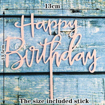 Happy Birthday Cake Topper Acrylic Letter Cake Toppers Party Supplies Happy Birthday Black Cake Διακοσμήσεις για αγόρι 33 σχέδια