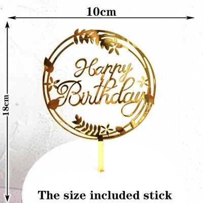 Happy Birthday Cake Topper Acrylic Letter Cake Toppers Party Supplies Happy Birthday Black Cake Διακοσμήσεις για αγόρι 33 σχέδια