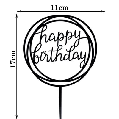 Happy Birthday Cake Topper Acrylic Letter Cake Toppers Party Supplies Happy Birthday Black Cake Διακοσμήσεις για αγόρι 33 σχέδια