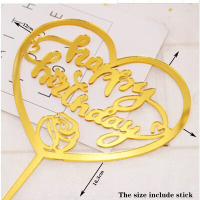 Happy Birthday Cake Topper Acrylic Letter Cake Toppers Party Supplies Happy Birthday Black Cake Διακοσμήσεις για αγόρι 33 σχέδια