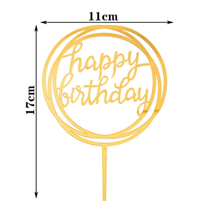 Happy Birthday Cake Topper Acrylic Letter Cake Toppers Party Supplies Happy Birthday Black Cake Διακοσμήσεις για αγόρι 33 σχέδια