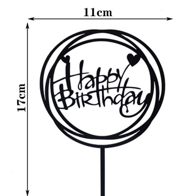 Happy Birthday Cake Topper Acrylic Letter Cake Toppers Party Supplies Happy Birthday Black Cake Διακοσμήσεις για αγόρι 33 σχέδια