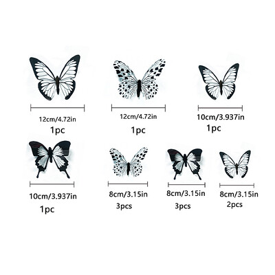 1 комплект украса за торта с пеперуди Парти консумативи Направи си сам 3D топ за торта с пеперуди Декоративна вложка за сватбена торта за рожден ден Аксесоари