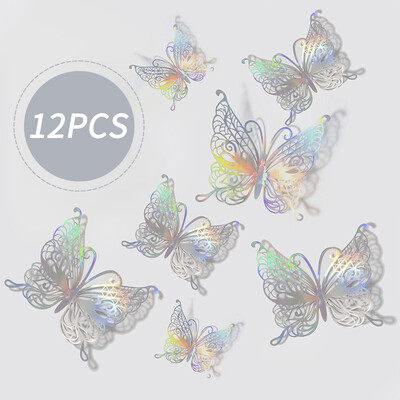 1 комплект украса за торта с пеперуди Парти консумативи Направи си сам 3D топ за торта с пеперуди Декоративна вложка за сватбена торта за рожден ден Аксесоари