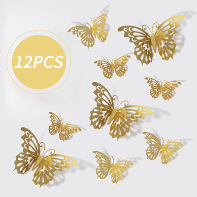 1 комплект украса за торта с пеперуди Парти консумативи Направи си сам 3D топ за торта с пеперуди Декоративна вложка за сватбена торта за рожден ден Аксесоари