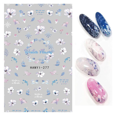 Τρισδιάστατη κόλλα πλάτης Αυτοκόλλητα νυχιών Ακουαρέλα Λουλούδια Ροζ Ροδάκινο άνθη κερασιάς Αυτοκόλλητα Beauty Decals για νύχια