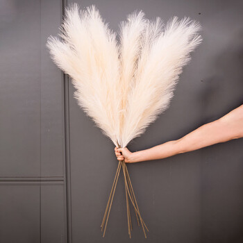 1 τεμ. Faux Pampas Grass Decor Plume Grass Artificial Phragmites australis Διακοσμητικά βάζων Ψεύτικα καλάμια Φυτά Αιώνια λουλούδια